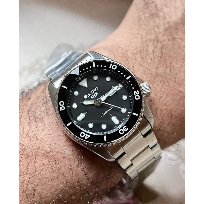 Seiko 5 Sports SRPK29K1 SKX Mini Black Automatic Hardlex Glass ...
