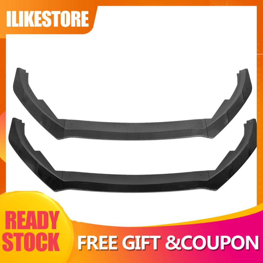 Ilikestore Front Bumper Lip Spoiler Easy Install Body Kit Sporty for