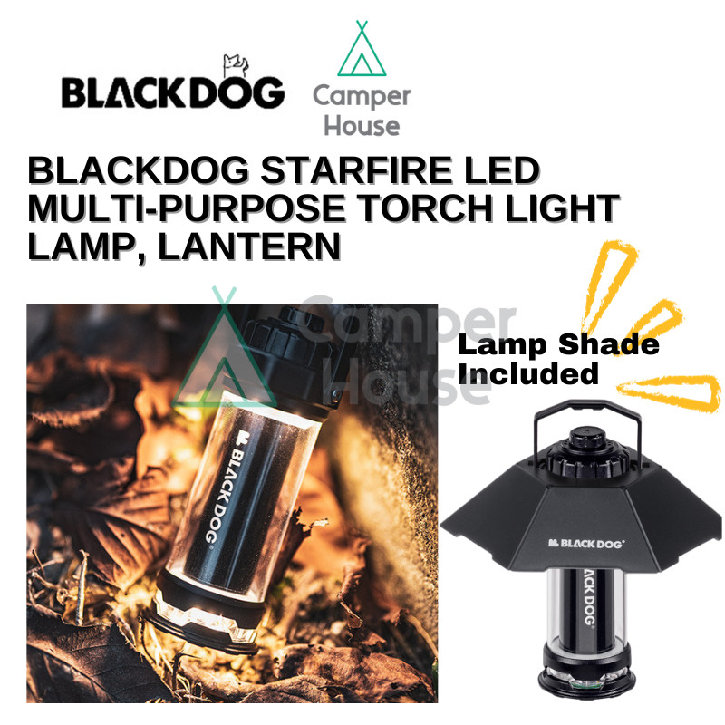Blackdog Starfire Camping LED Lantern 4 Mode Flashlight Ambient Lamp ...
