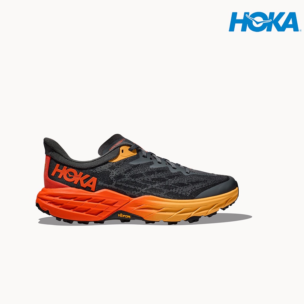 Hoka Men Speedgoat 5 Wide Trail Running Shoes Castlerock Flame Shopee Malaysia 5622