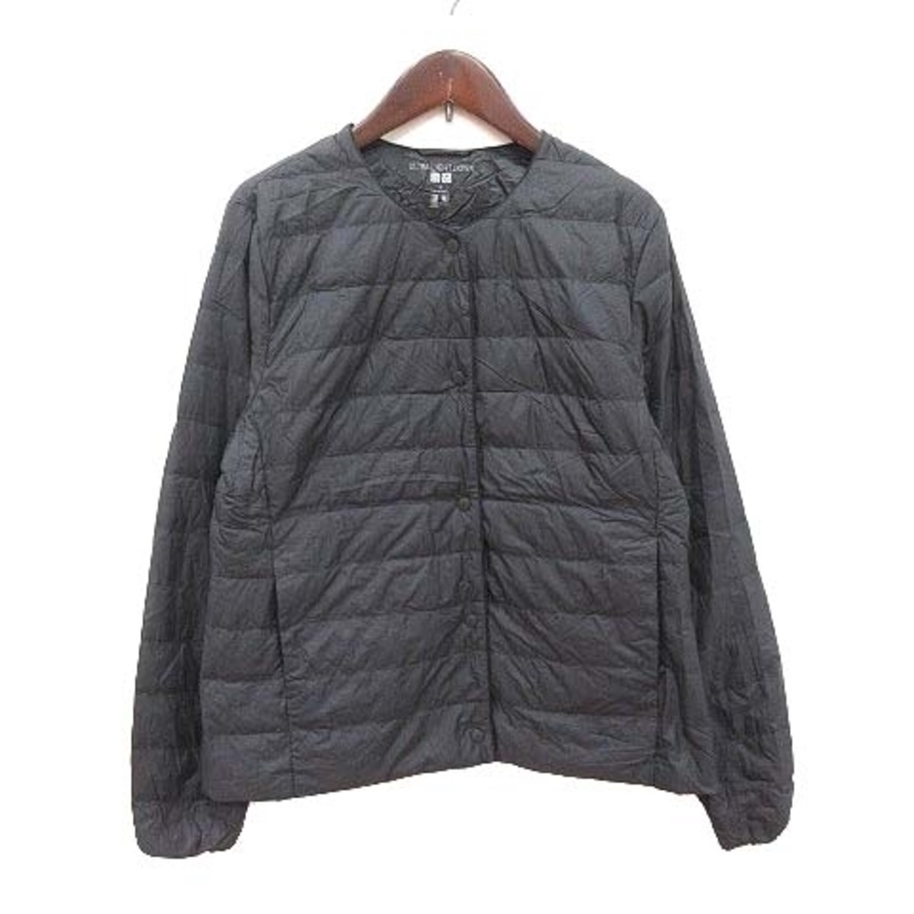 Uniqlo Down Jacket Ultra Light Down Collarless Nylon L Black Direct