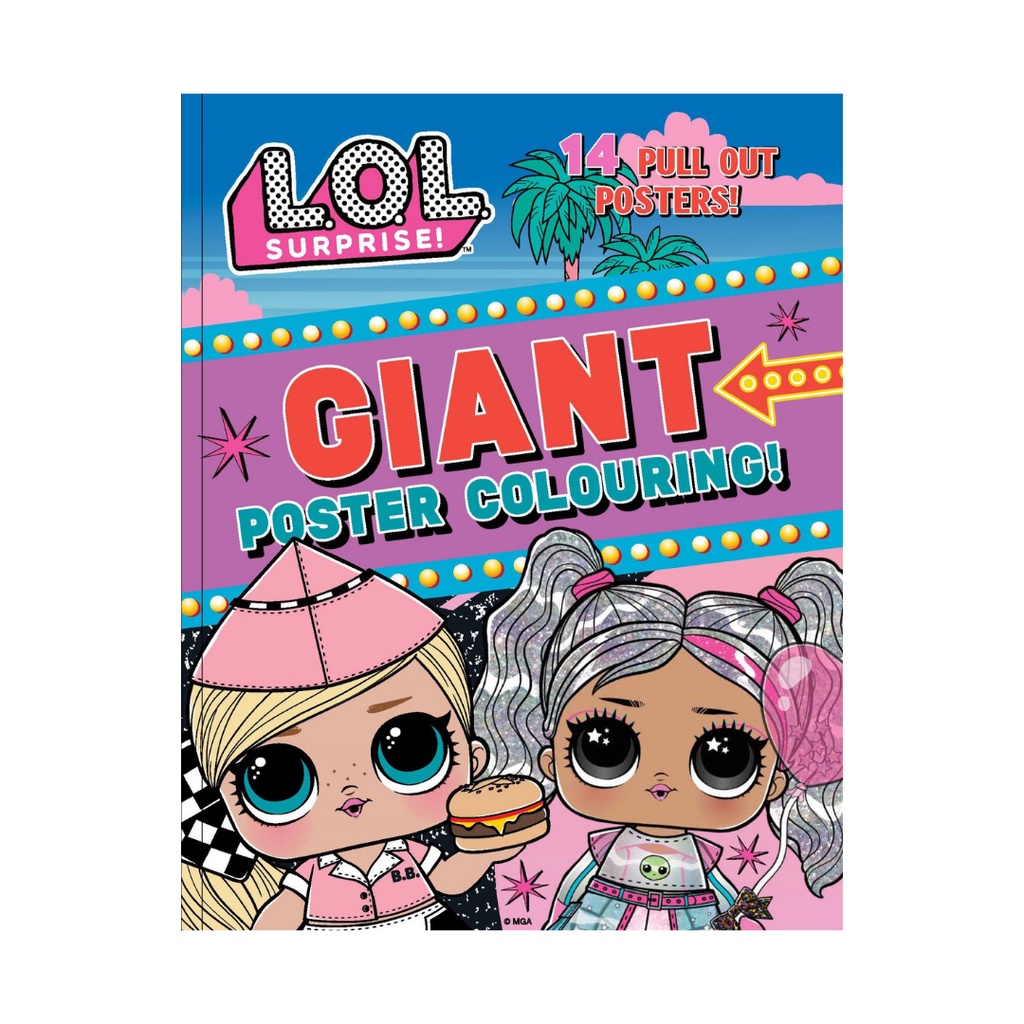 LOL Surprise Colouring Book For Kids To Colour Giant Images With Tear ...