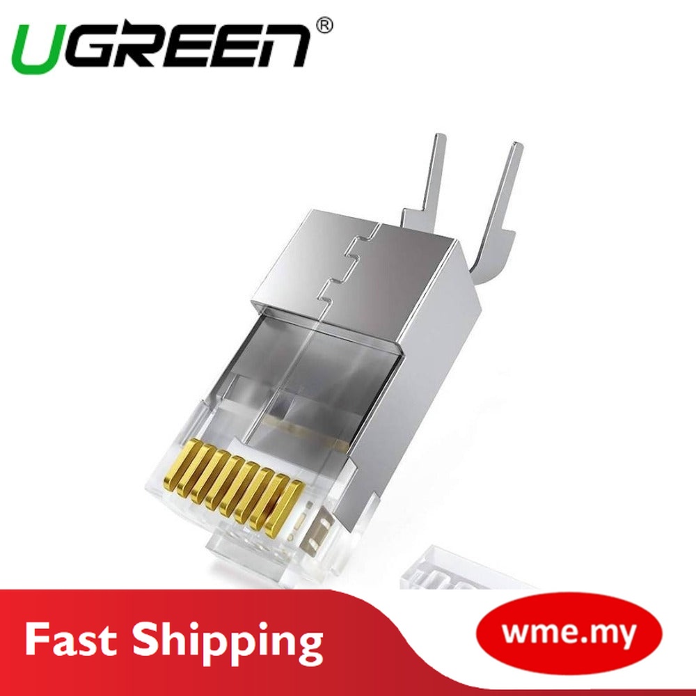 UGREEN CAT 7 FTP RJ45 CONNECTOR (10PCS) MODULAR PLUGS | Shopee Malaysia