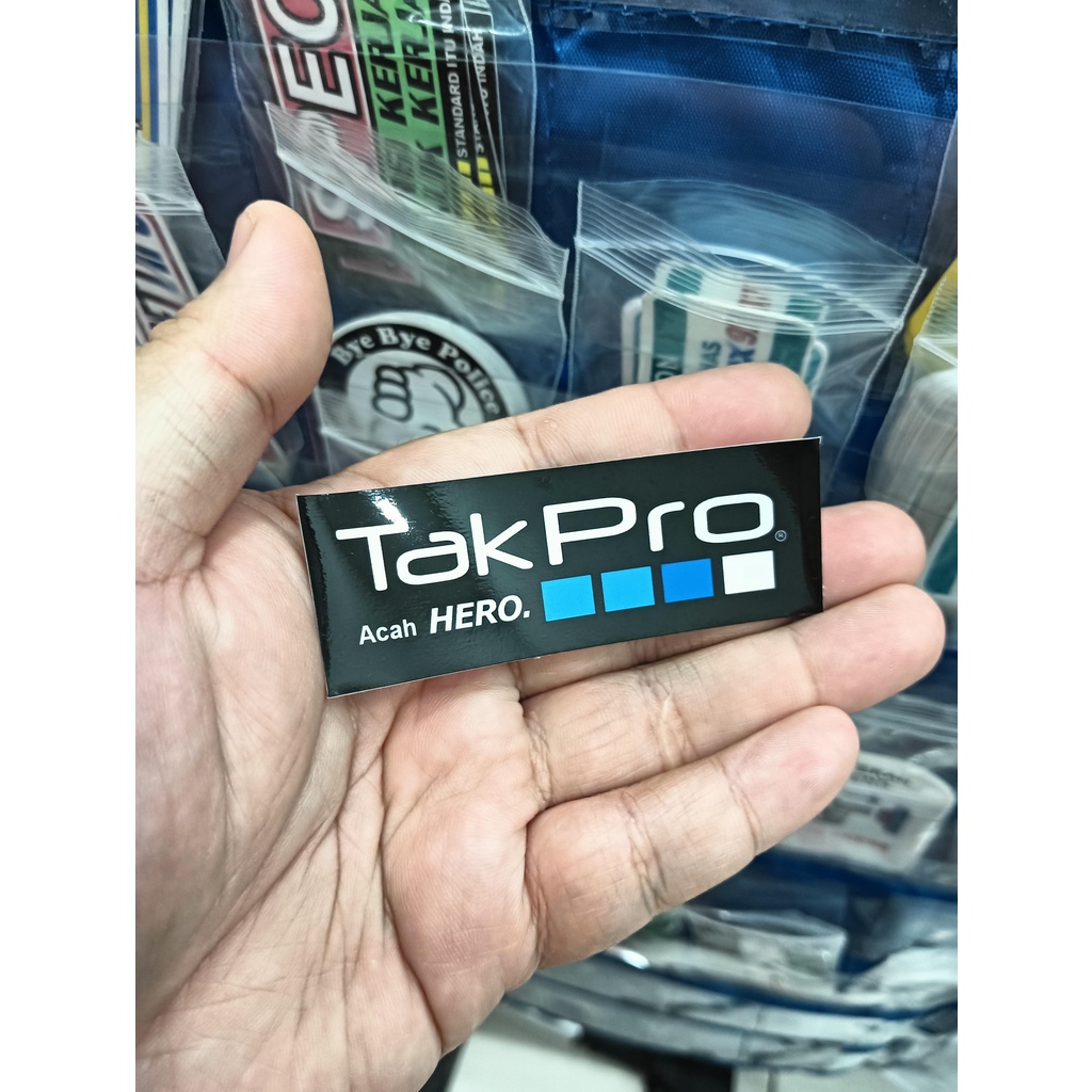Sticker Tak Pro Acah Hero (Waterproof with laminate) | Shopee Malaysia
