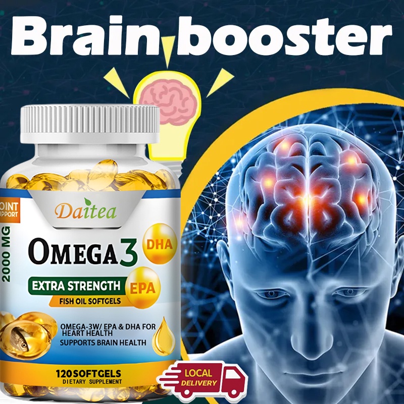 Omega 3 Fish Oil Capsules Support Brain and Nervous System Health