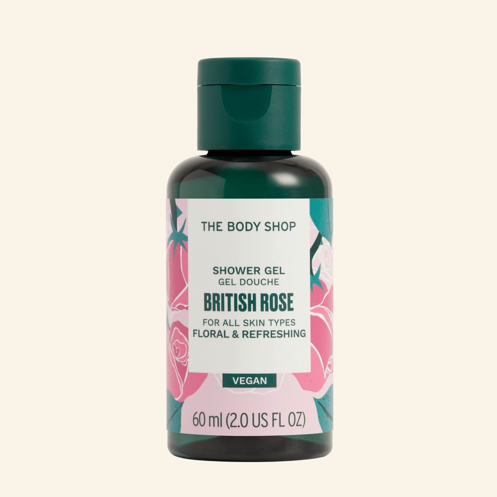 The Body Shop Shower Gel British Rose (60ml) Shopee Malaysia