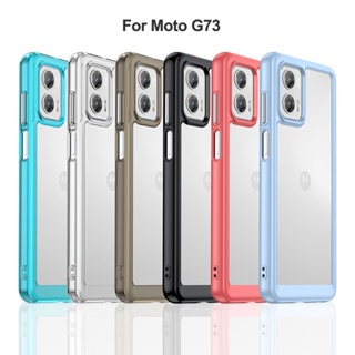 For Motorola Moto G84 Case For Moto G84 Cover 6.5 inch Colorful Soft Edge  Silicone Transparent Bumper For Motorola Moto G84 5G