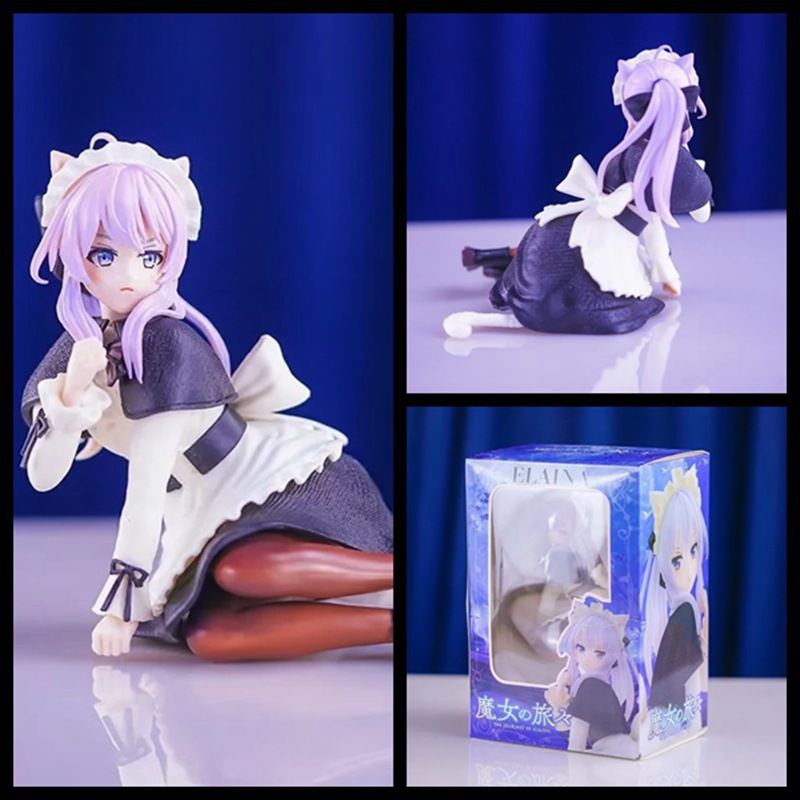 Wolf Anime Witch's Journey Cat Ear Irena Maid Outfit Seated Beautiful ...