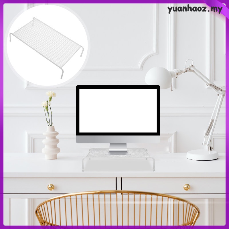 Laptop Stand Computer Monitor Raised Base Organizer Desk Shelf Riser ...