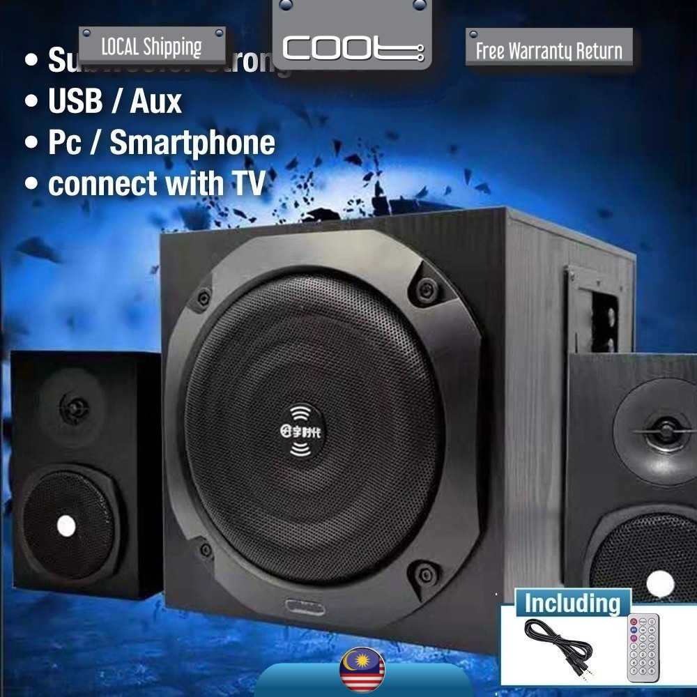 (2 in1) Home Cinema Speaker Audio Wireless Bluetooth Subwoofer Speaker