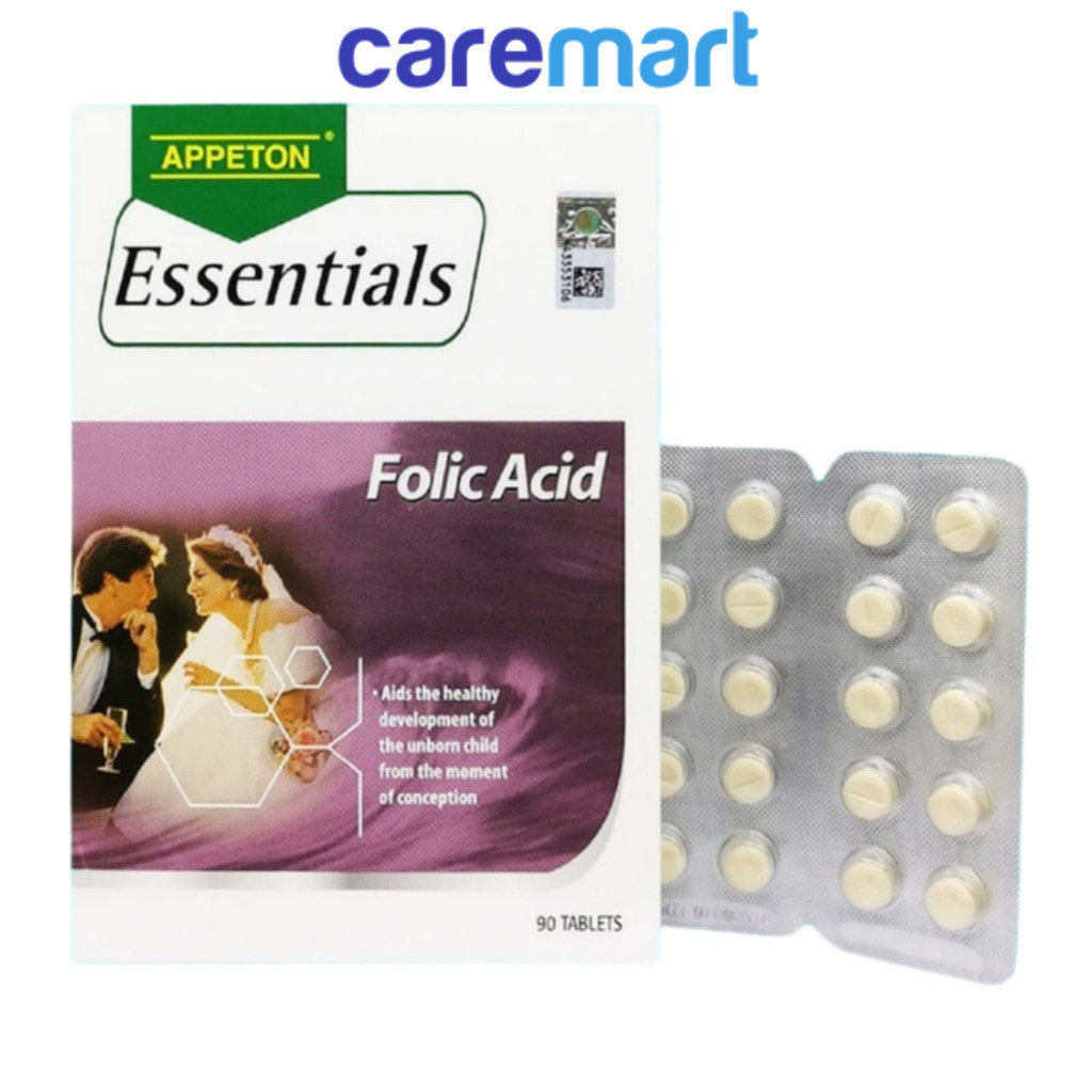 APPETON ESSENTIALS FOLIC ACID TABLET 400MCG 90'S (EXP: 07/2027 ...