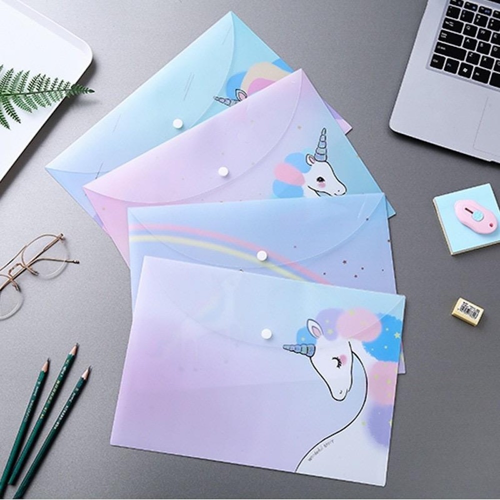 (M'sia Ready Stock) Popular Korea A4 Fail Butang Sekolah Hadiah Pelajar ...