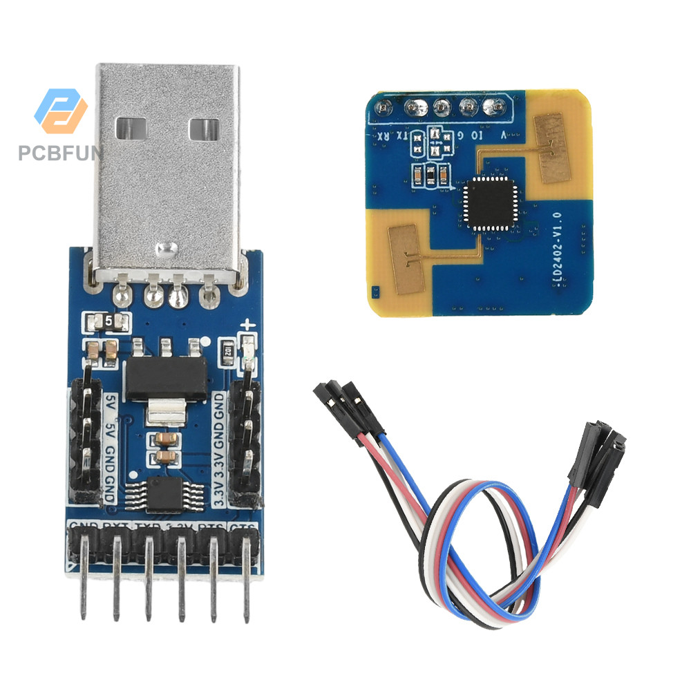 Pcbfun HLK-LD2402 Millimeter Wave Sensor Radar Module 24G Human Static ...