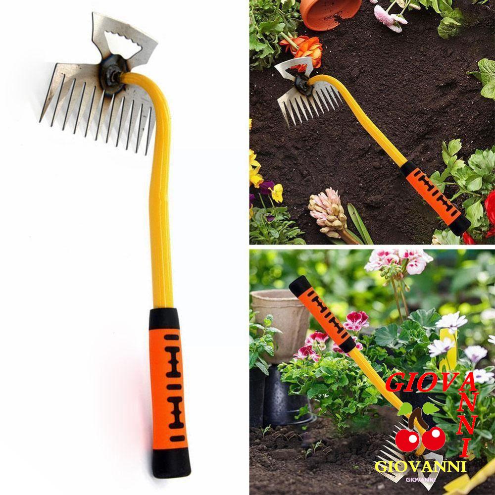 GIOVANNI Weeder Tool, Rake Loose Soil Weed Uprooting Tool, Manual Dual