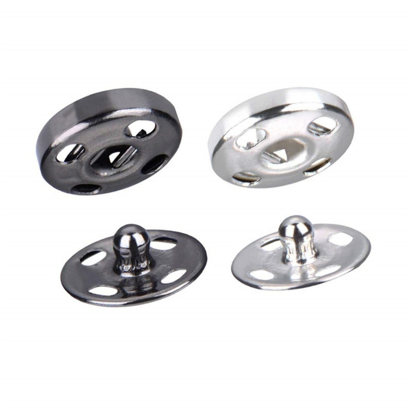 blg 180PCS Sew on Snaps Button Metal Snaps Fastener Press Studs Snap