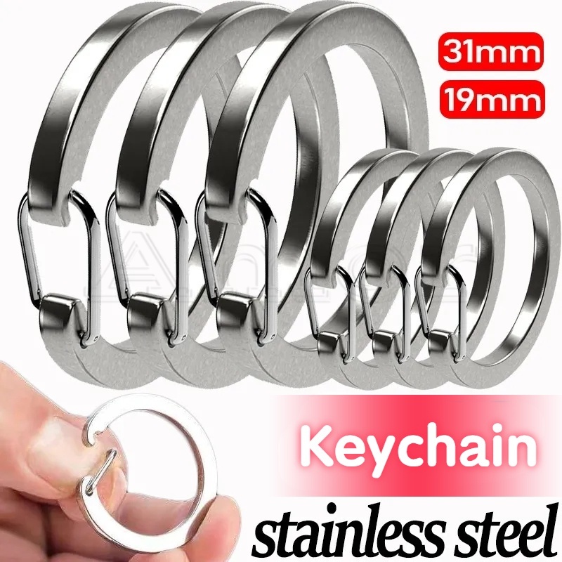 Split Key Rings Stainless Steel Link Buckle High-Quality Keychain ...