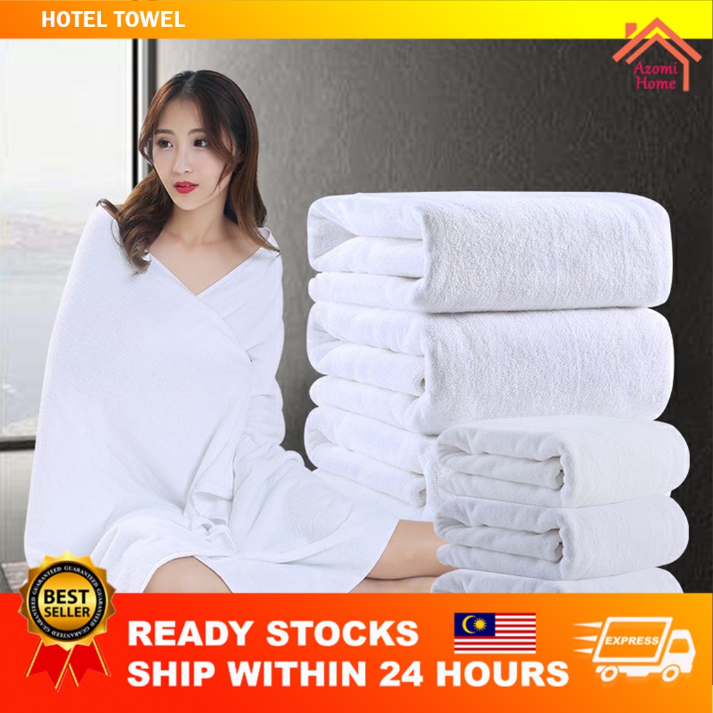 70 X 140 Cotton White Hotel Towel Absorbent Bath Towel Luxury Hotel ...
