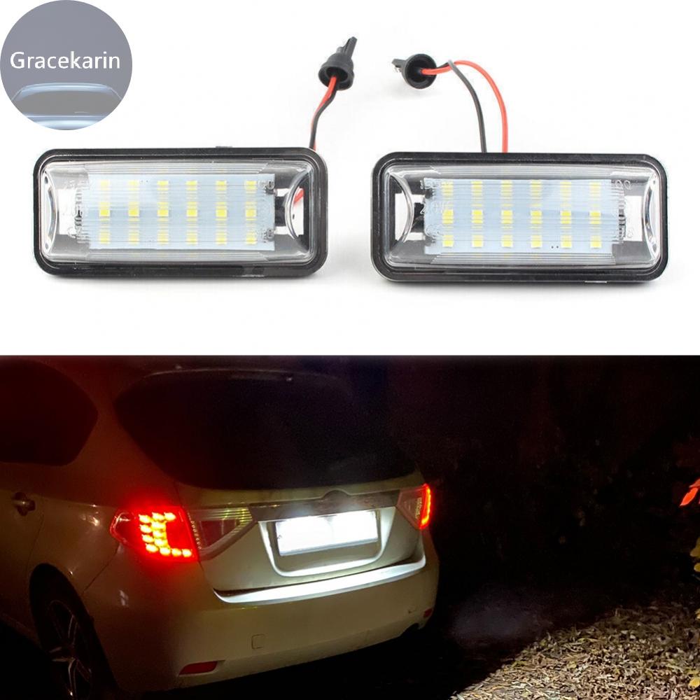 【GRCEKRIN】License Plate Light 2pcs ABS+LED LED License Number Plate