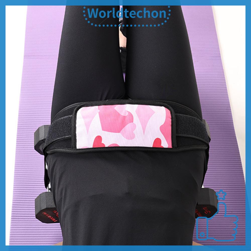 ღ worldtechon ღ Hip Belt Pad Glute Exercise Belt Hip Bridge Belt for