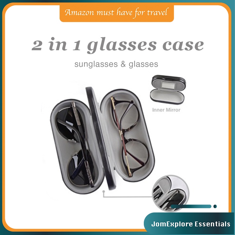 Double layer spectacle case Multifunction Glasses case Box with