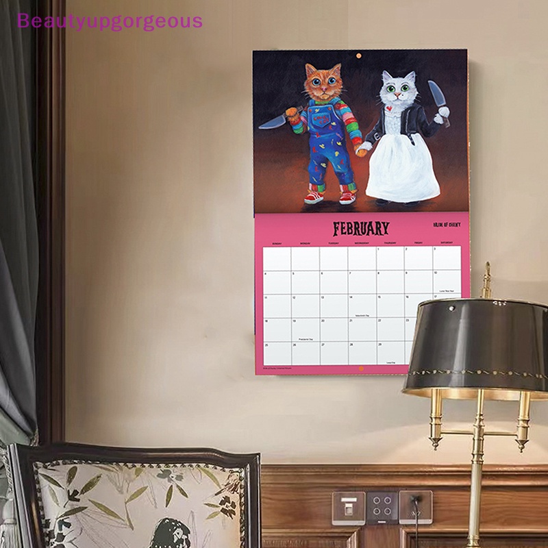 Scaredy Cats 2024 Monthly Calendar, Cats 2024 Hangable