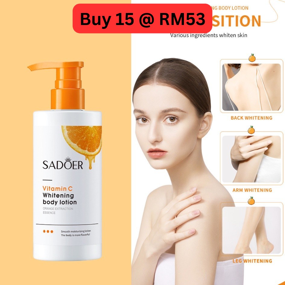 SADOER Vitamin C Whitening Body Lotion Natural Orange Extraction 250g