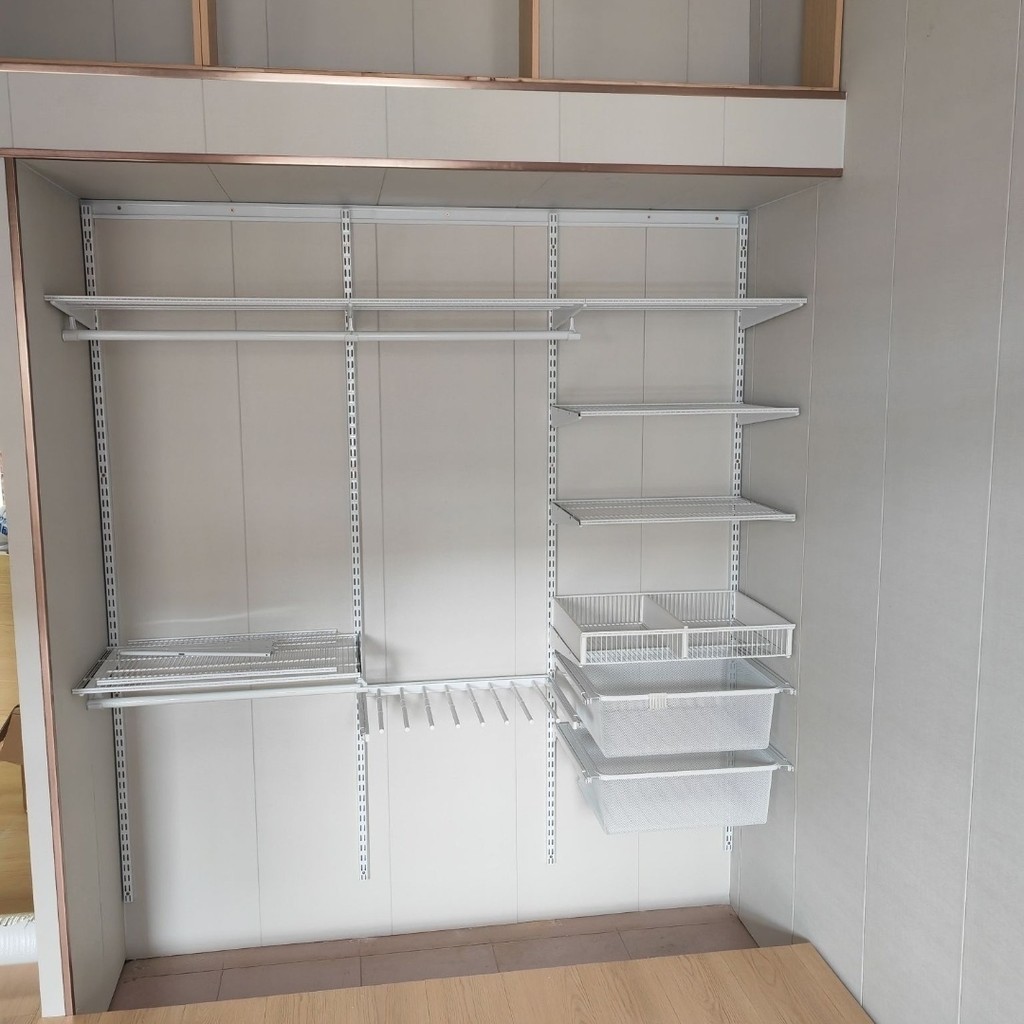 Metal Wardrobe Full Steel Frame Open Closet Bedroom Wardrobe DIY ...