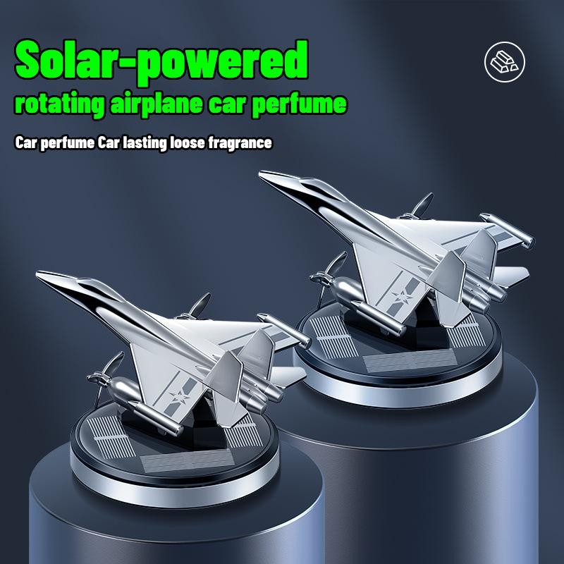 ZEID Solar Powered Airplane Shaped Car Ornaments, Dashboard