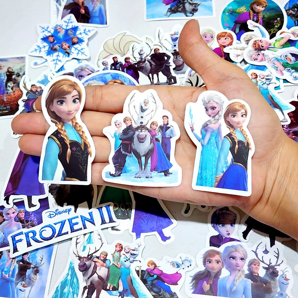 Frozen sticker Waterproof Stick To Laptop Bag (50 Pcs) | Shopee Malaysia