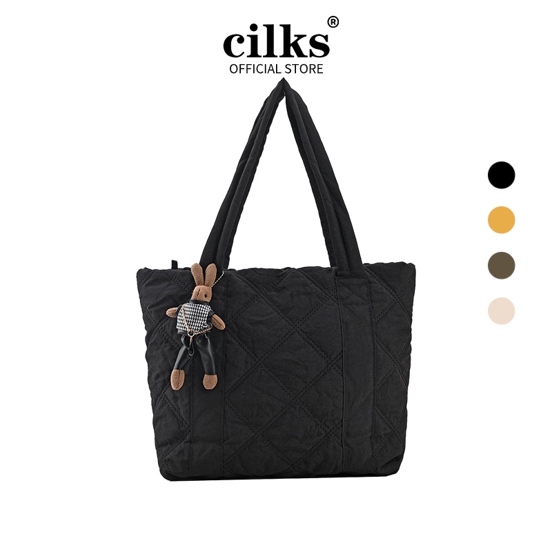 CILKS®LargeCapacity Retro Casual Shoulder Bag for Women Autumn and Winter New Solid Color Tote
