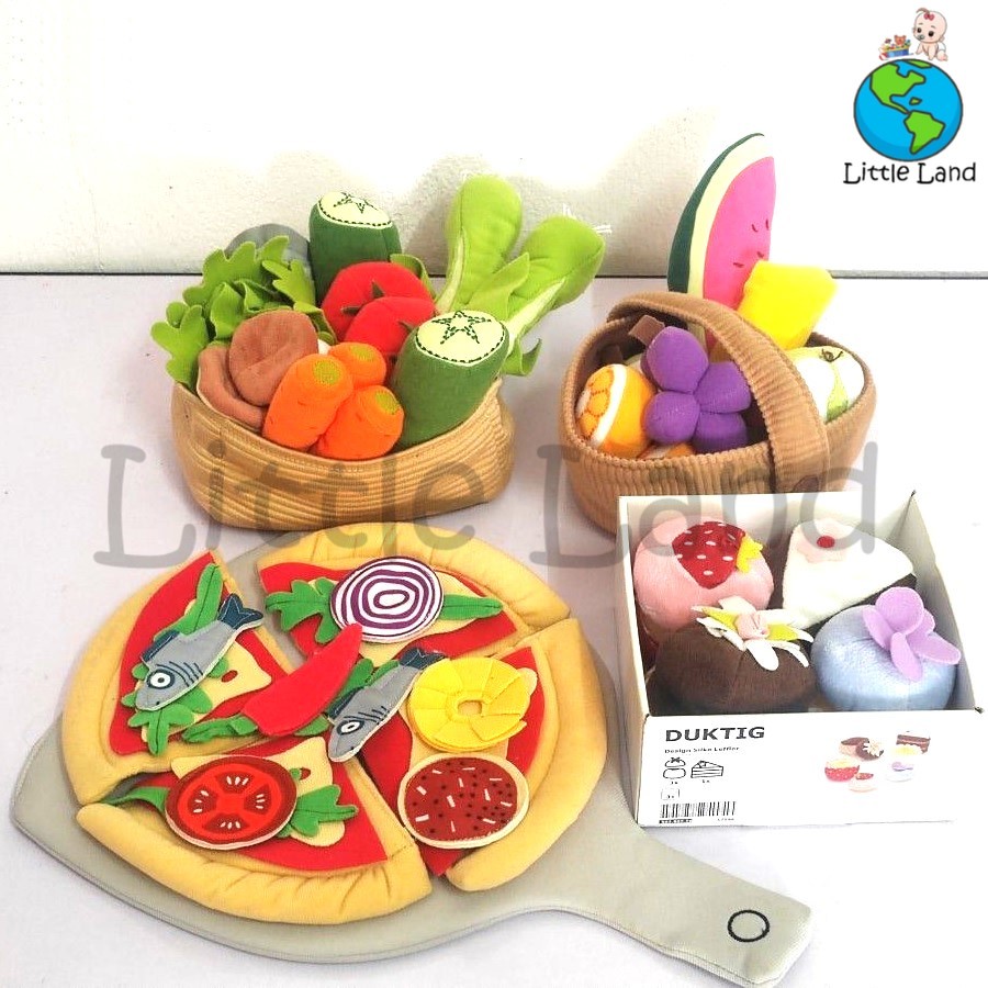 IKEA DUKTIG/LATSAS Food Toy Set / Role Play Soft Toy / Kitchen Food Set