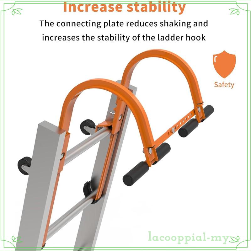 [LacooppiafeMY] Ladder Roof Hook Roof Ridge Extension Portable Ladder