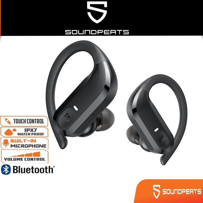 SoundPEATS TWS OverEar Hooks True Wireless Earphone Headphone Earbuds with Touch Control IPX7