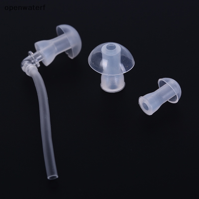 [openwaterf] Mushroom Shape Domes Earplug Ear Plug Tips With Tubing