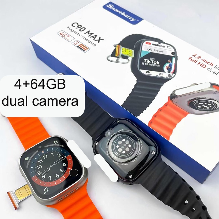 C90 MAX S9 ULTRA 2 Watch Dual Camera 4G SIM with Phone Call, WIFI, GPS,  Video, Ultra Smartwatch. at Rs 6999, Smart Watch in Mumbai