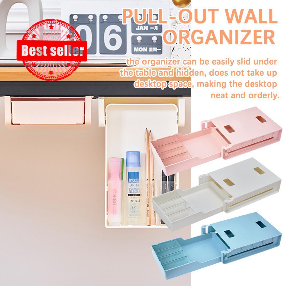 Pullout Wall Organizer Drawer Desk Wall Mounted Storage Office