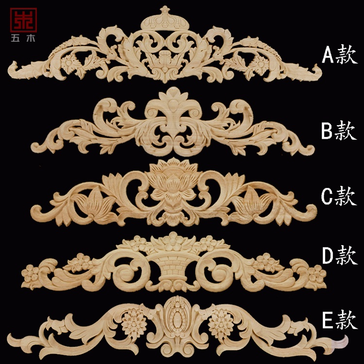 62 Customized Wood Carving Wood Decals Solid Wood Strips Pine Strips