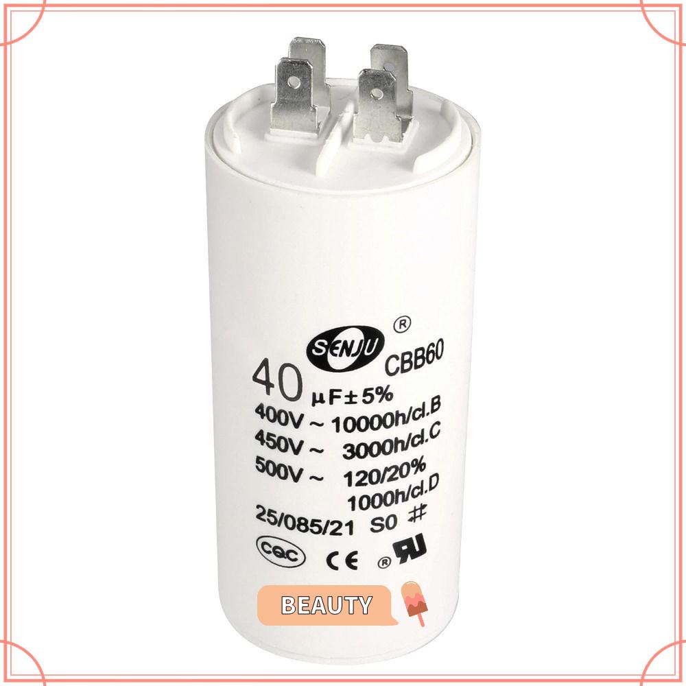 BEAUTYONE CBB60 Run Capacitor, Double Insert Cylinder, Professionals ...