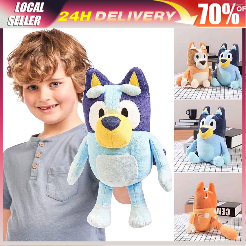 Kids Stuffed Cute Cartoon Doll Bluey Plush Toys 28cm Cute Bluey Bingo ...