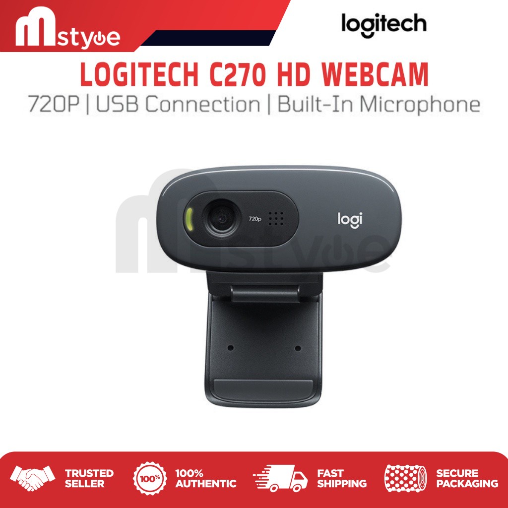 Logitech C270 HD cam with 720p Resolution, BuiltIn Noise Reducing