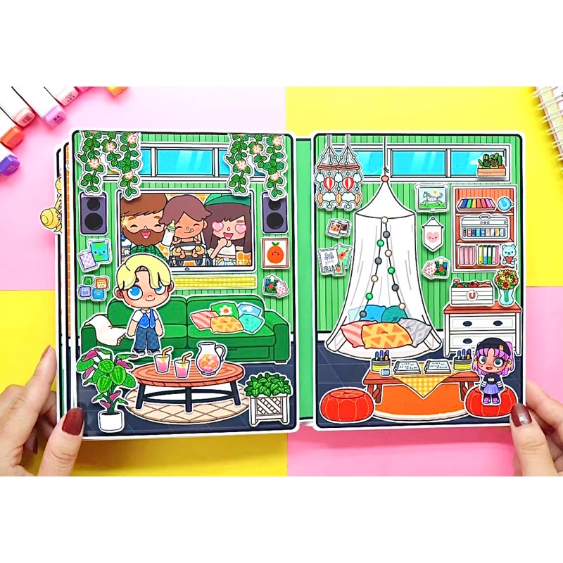 Toca Life World Quiet Book Bonnie's Little House And Her Children In 