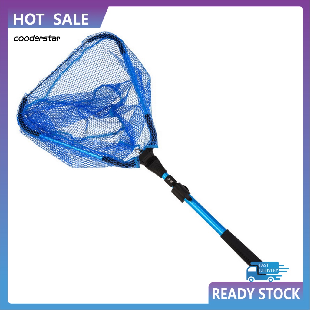 COOD Foldable Retractable Aluminum Alloy Landing Net Outdoor Fishing ...
