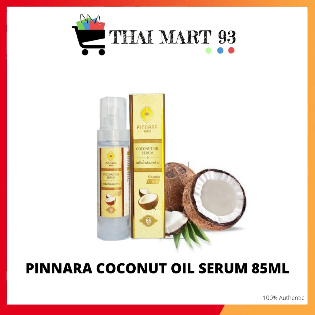 【READY STOCK】EXP 10/2024 PINNARA COCONUT OIL SERUM 85ML Shopee Malaysia