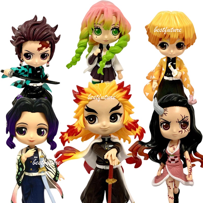 Action Figure Demon Slayer Qposket Nezuko Kanroji Mitsuri Zenitsu