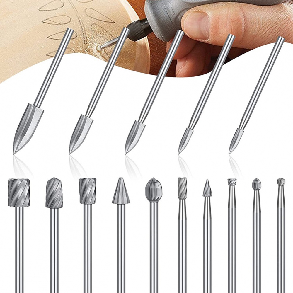 Premium Quality 15 Piece Wood Carving Drill Bit Kit for Engraving and