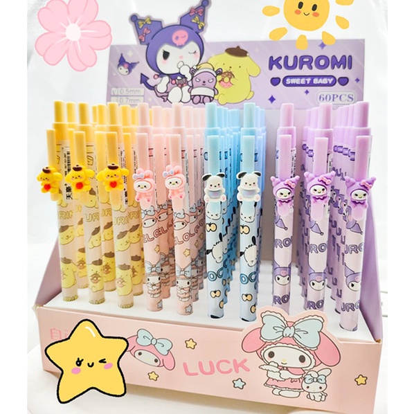 Sanrio Pencils 0.5MM Mechanical Pencil Jelly Color Writing Pens School ...