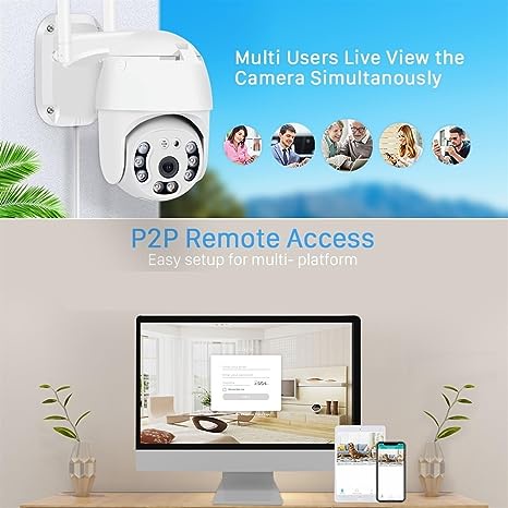 CCTV Camera AI Human Detection Wireless Surveillance Security CCTV Cam ...