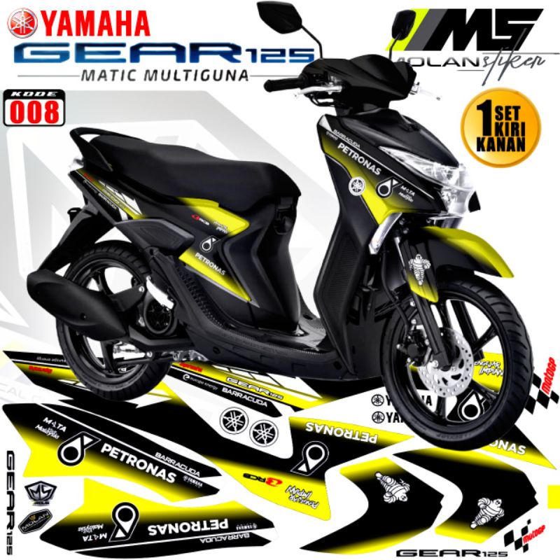 Decal Sticker Striping Variation Yamaha Mio GEAR 125 PETRONAS | Yamaha ...