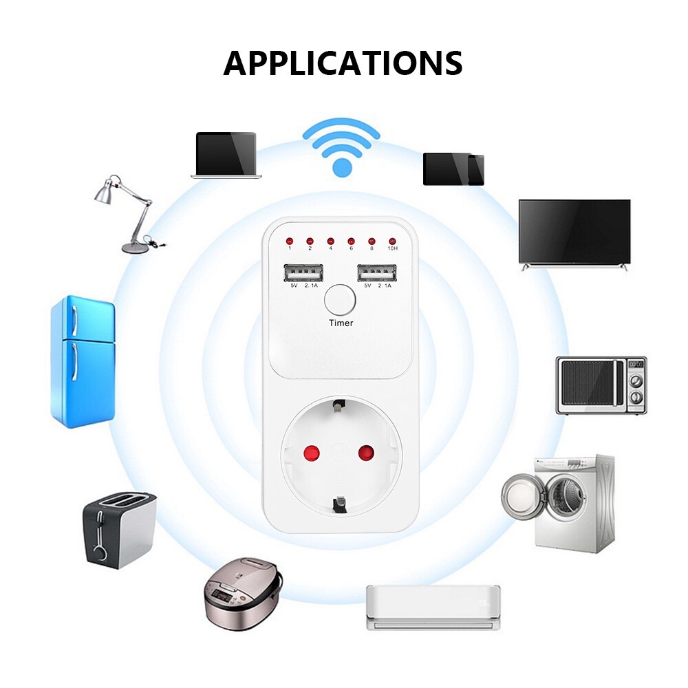 READY STOCK!!! Countdown Timer Socket Outlet Plug-in Time Controller ...