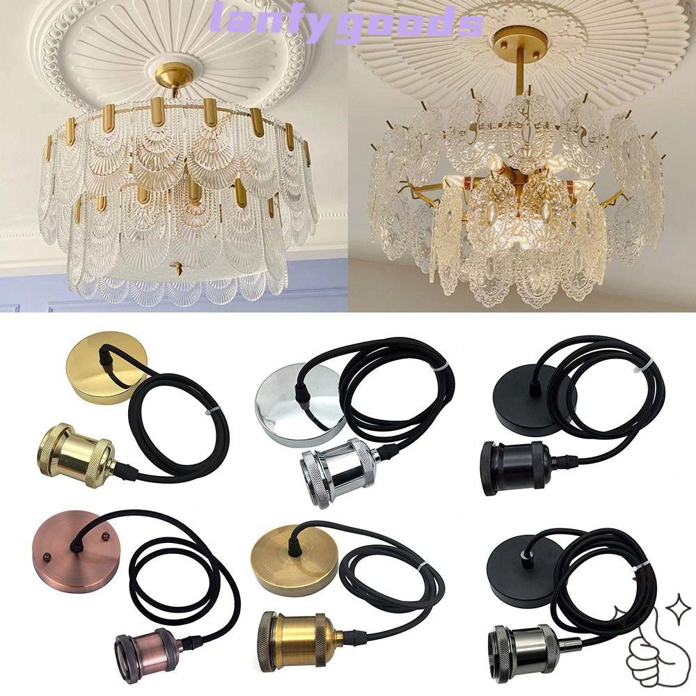 LAN Ceiling Light Bulb Holder Retro Lamp Base E27 Socket Pendant Light